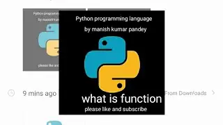 what is function in python part 1(in hindi)