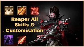Lost Ark Reaper All Skills & Customisation/Tripods Gameplay (With Timestamp)