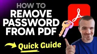 How to REMOVE Password from PDF in Adobe Reader (Step by Step)
