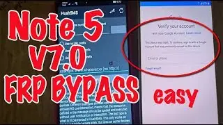 Samsung Note5 V7.0 Frp Bypass | N920L V 7.0 Frp Lock Protection | Note5 Frp Google Bypass
