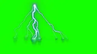 Sky Lighting - 3d Thunder Lighting  - Lighting Green Screen Effect - Free Stock Footage