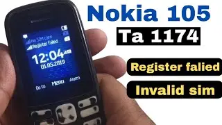 nokia 105 (ta 1174) Register failed invalid sim solution// Nokia 105 imei change code 