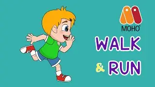 Walk and Run Cycle Animated in Moho | Goolee Animation