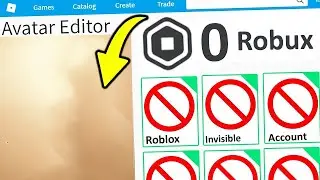 0 ROBUX INVISIBLE AVATAR ROBLOX ACCOUNT CHALLENGE!