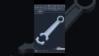 Connecting Rod Modeling in AutoCAD 3D 