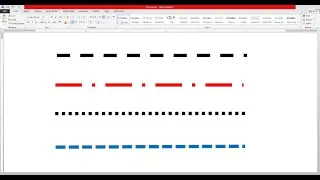How to draw dashline in Word