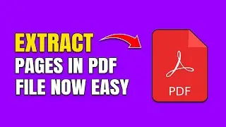 How To Split & Extract Pages in PDF Document
