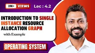 L-4.2: Resource Allocation Graph in Deadlock | Single Instance with example | Operating System