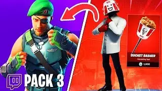NOUVEAU SKIN KFC & PACK TWITCH PRIME #3 FAKE sur FORTNITE