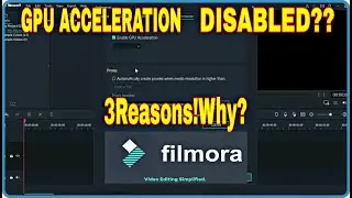Filmora Gpu Accelaration not Working!? | 3 Reasons Why? | Black Screen Problem