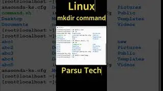 Linux mkdir Command (Part-1) @parsutech  