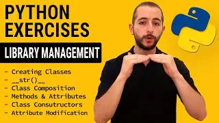 OOP Python Exercise | Library Management in Python | Beginner Level | With Challenges Application
