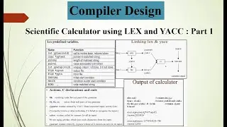 Scientific Calculator Using LEX and YACC | Compiler Design | Part 1 | Basics & Implementation