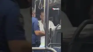 Otobüste sızan genci polis böyle uyandırdı: 
