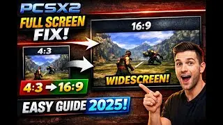 PCSX2 Full Screen FIX — How to Change Aspect Ratio (4:3 to 16:9) Easy Guide 2025