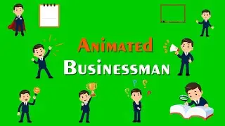 Animated Businessman Stickers Green Screen | Everything Green