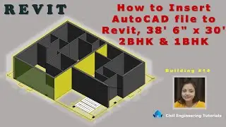 How to Insert AutoCAD file to Revit, 38' 6