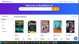 Online Book Store Project | AI Recommendation, AI ChatBot & Voice Search | Source Code & Report