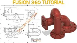 Fusion 360 Tutorial #45 | 3D Model Basic Beginners | CAD CAM TUTORIAL