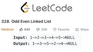 LeetCode Odd Even Linked List Solution Explained - Java