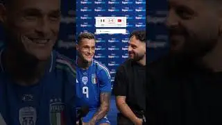 QUELLO CHE È SUCCESSO TRA IL PRIMO E IL SECONDO TEMPO… #scamacca #italia #turchia #goal