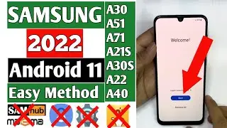 Samsung A30 FRP Bypass Android 11 2022/bypass google account Samsung A51/New Method 2022/100%Work✅