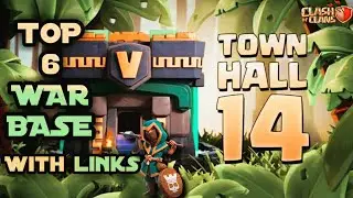 Brand New Top 6 Th14 War Base With Link | Th14 Anti 2 Star War Bases | Clash Of Clans