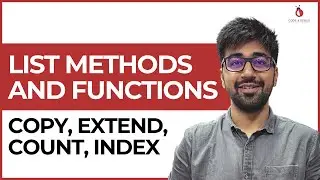 List Functions and Methods (Copy/Extend/Count) | Class 39 | Python (Core & Advance) Course
