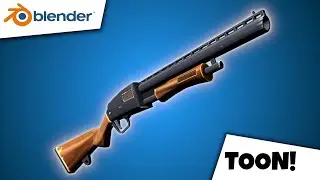How I Made a Pump Shotgun | Blender | Hand Painted