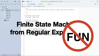 Converting Regular Expressions to Finite Automata in C++