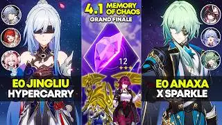 E0 Jingliu Hypercarry & E0 Anaxa x Sparkle | Memory of Chaos 12 | Honkai Star Rail 4.1