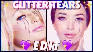 GLITTER TEARS EFFECT PHOTO EDIT TUTORIAL (Euphoria Inspired) 💧✨ (iOS/Android)