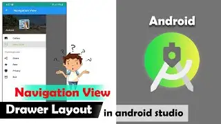 Navigation view in android studio |  How to Create Navigation Drawer | Navigation View | #59