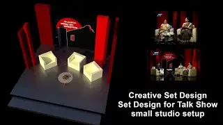 Creative Set Design II Set Design for Talk Show II small studio setup