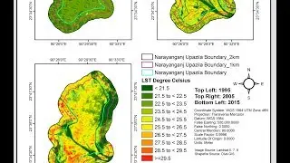 Land Surface Temperature (LST) Measurement Using ArcGIS 10.3 Landsat 7 data - 2