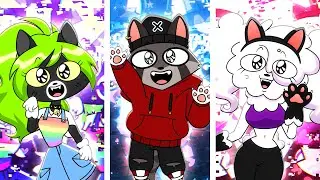 Rocky Rakoon's MEOW MEOW KITTY TRANSFORMATION Funny Animation Meme Mega Compilation 