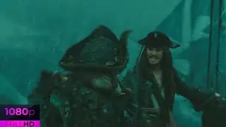 Pirates of the Carribean At Worlds End [2007] Davy Jones vs Jack Sparrow (HD) | Türkçe Altyazılı