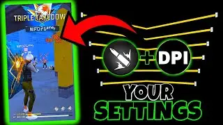 Free Fire Headshot Setting SENSITIVITY, DPI, Fire Button Size And Position 🔥