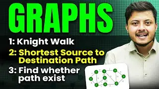 Graphs: Knight Walk | Shortest Source to Destination Path in Binary Matrix | Find whether path exist