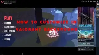 How to Customize in Valorant Background