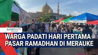 Residents Crowd the First Day of the Ramadan Market in Merauke