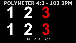 Audio/Visual Polymeter - 4:3 | 100 BPM
