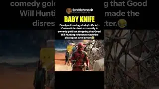 Deadpool Threw Baby Knife So Casually