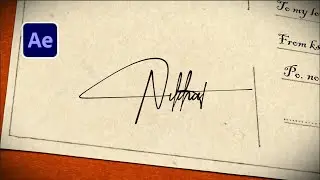 Realistic Signature Animation in After Effects + Postcard Motion Design Tutorial