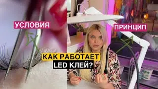 LED клей для наращивания ресниц. Как работает led клей. Яна Ившина. LED наращивание ресниц