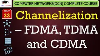 L33: Channelization – FDMA, TDMA and CDMA | Data Communication Network Lectures in Hindi