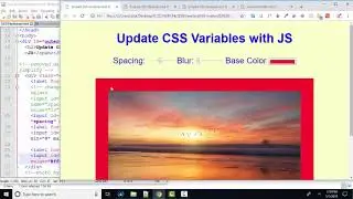 JavaScript30 CSS Variables and JavaScript