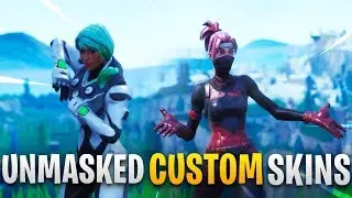 Unmasked *CUSTOM* Skins Doing Popular Fortnite Dances