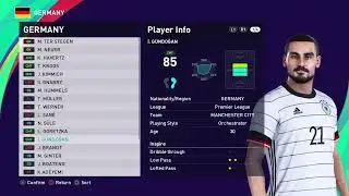 eFootball PES 2021 2022 TEAM GERMANY
