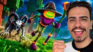 AJUDEI o SR ABOBORA do HALLOWEEN na NOVA ATUALIZAÇÃO do 99 NOITES NA FLORESTA 🎃🦇
